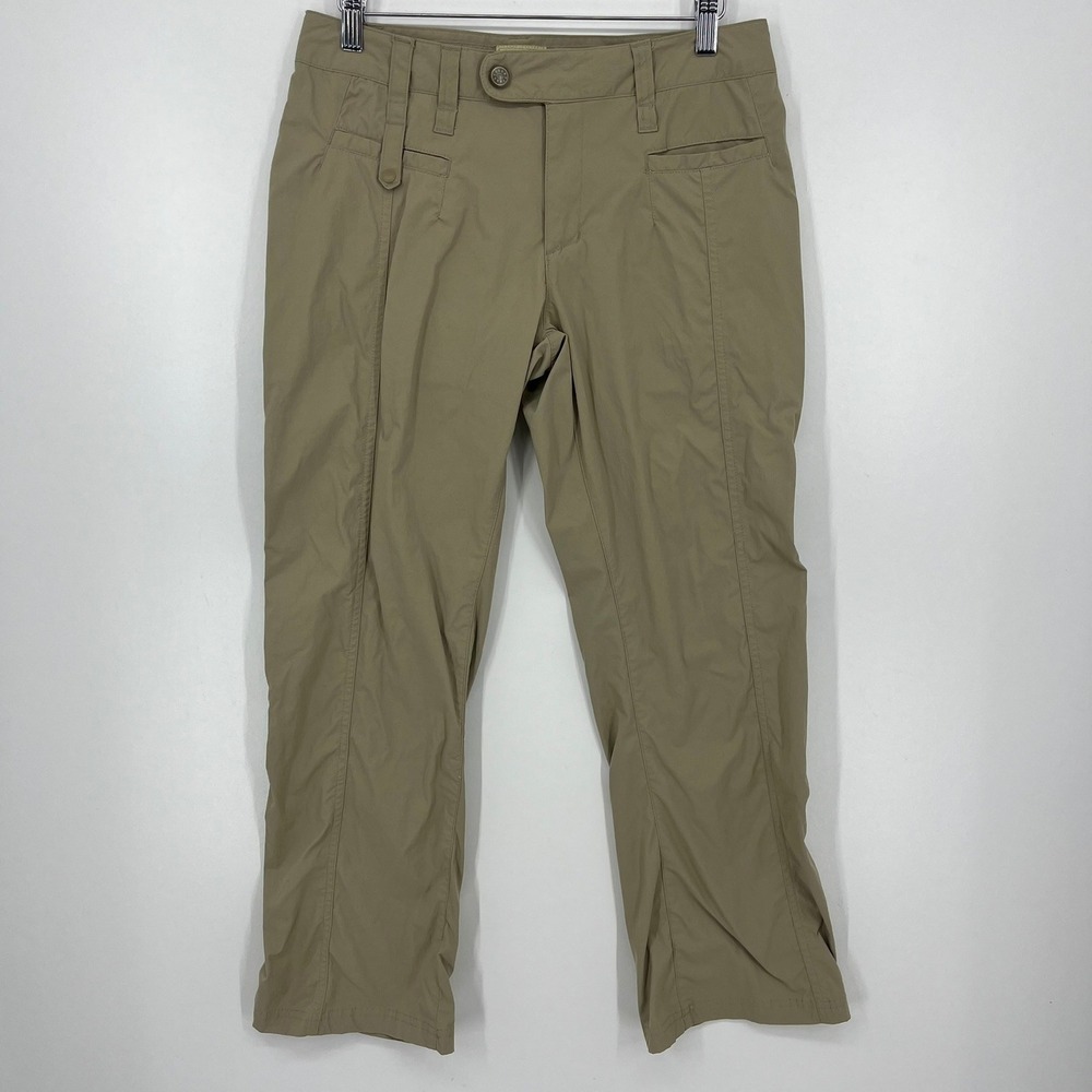Royal Robbins Discovery Pants Womens 6 Short Khaki Tan Hiking Outdoor